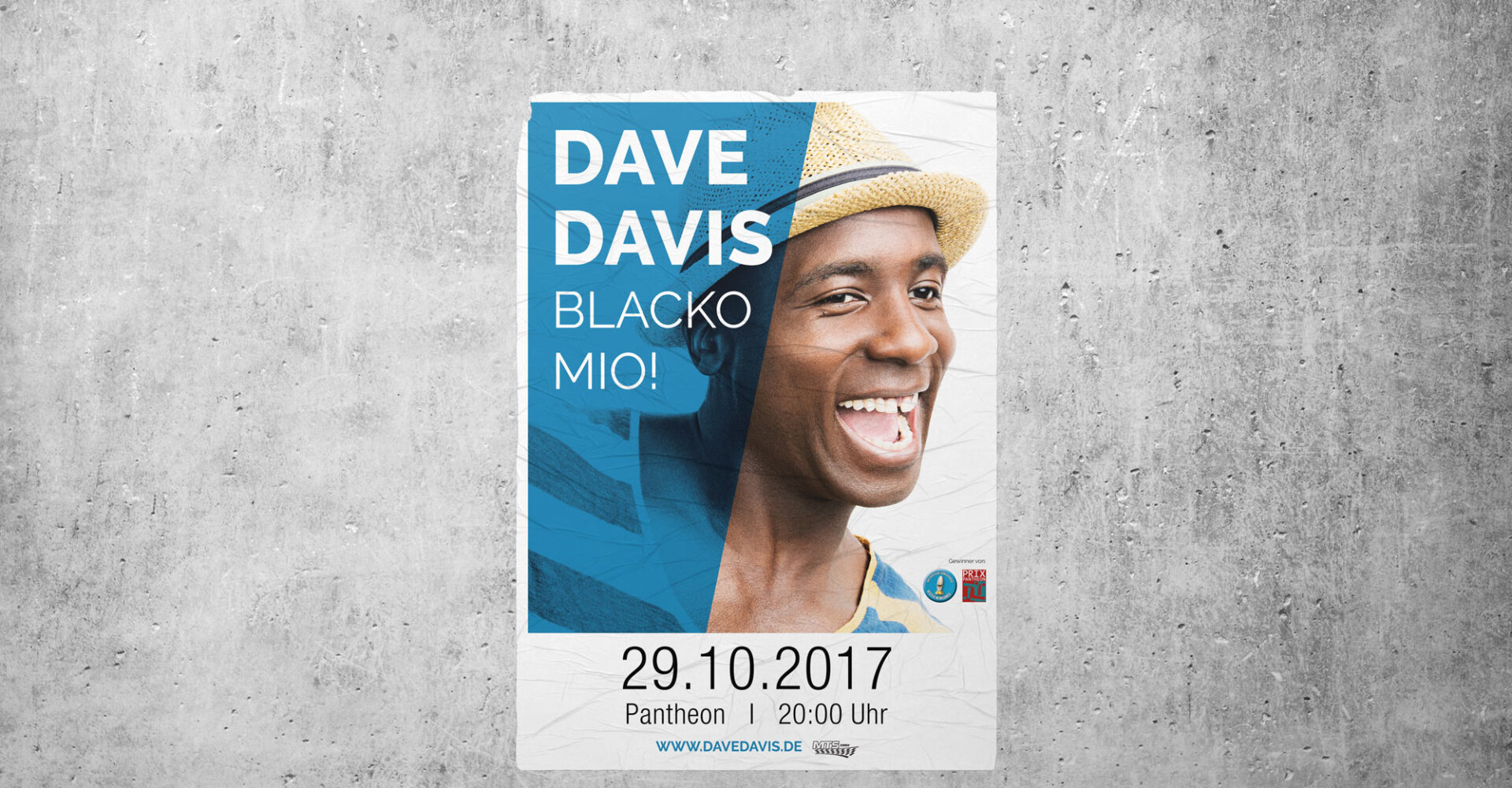 Internetagentur Bonn Plakat für Dave Davis